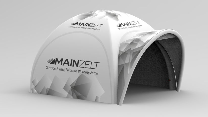 Aufblasbare-Eventzelte Dome-Zelte Rechts Offen