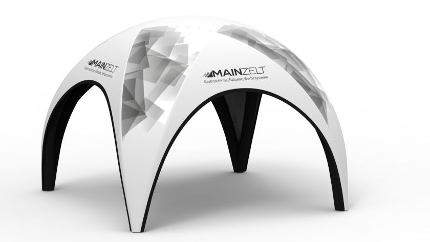 Aufblasbare-Eventzelte Spider-Zelt Ansicht Front