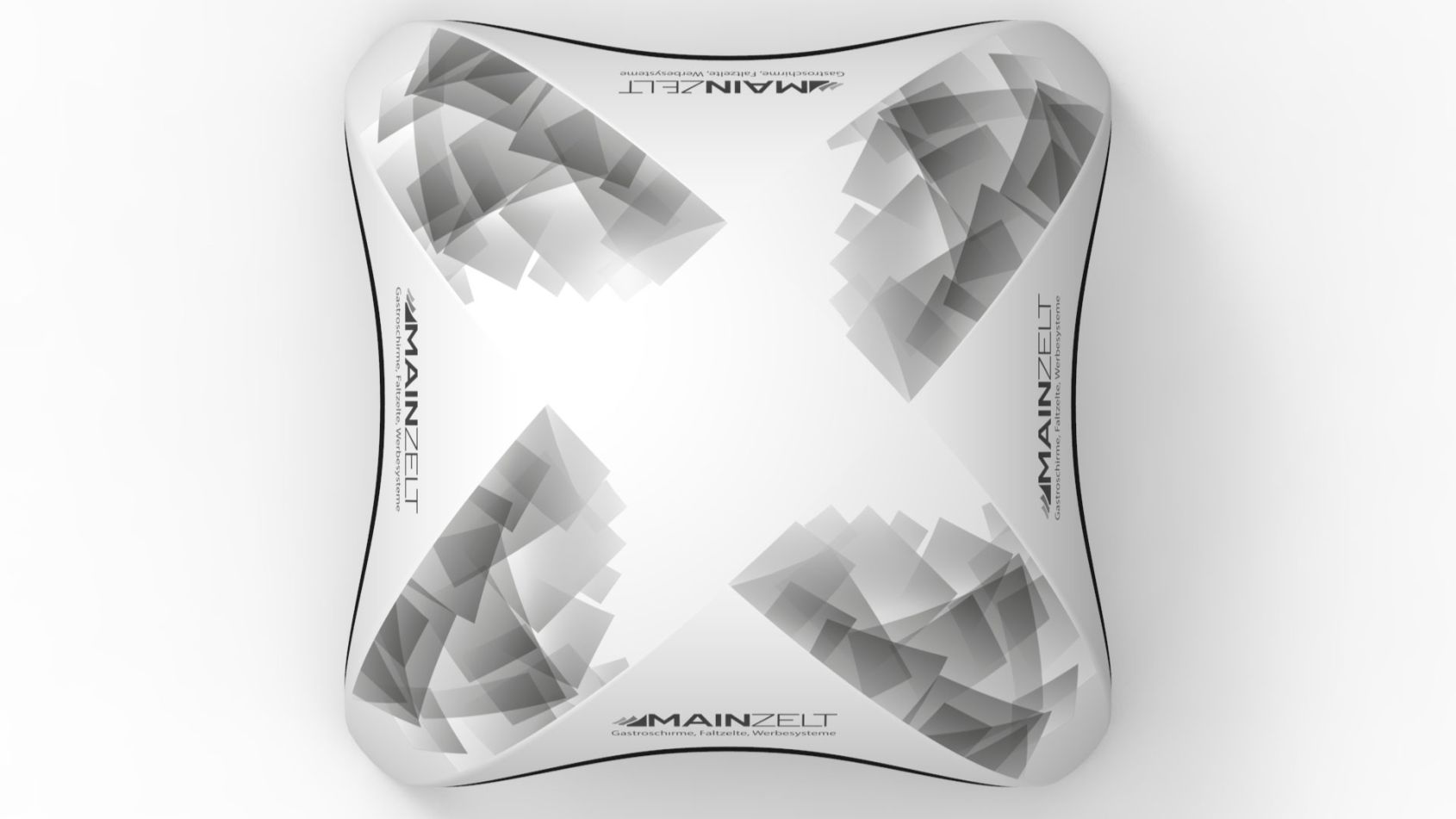 Aufblasbare-Eventzelte Spider-Zelt Ansicht Oben